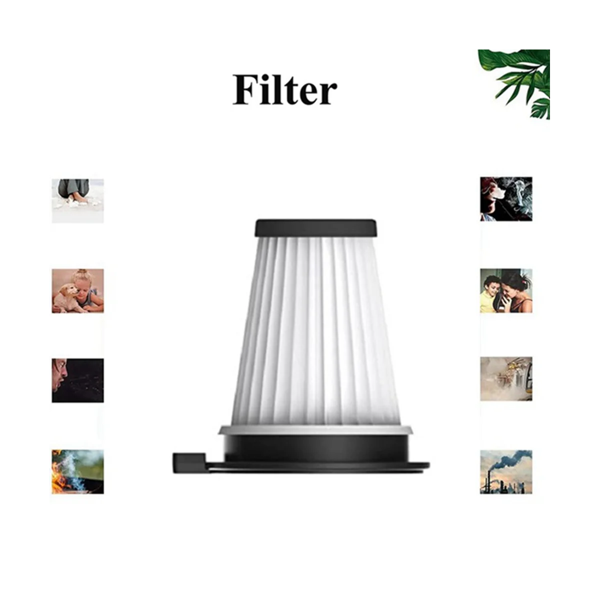 Filtro Hepa de repuesto de 4 Uds apto para accesorios de aspiradoras inalámbricas