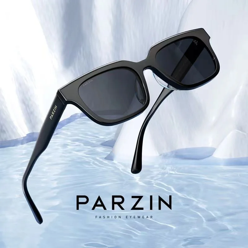 

PARZIN New Sunglasses Women Vintage Sun Glasses Men UV Protection Small Frame Male Eyewear 12725