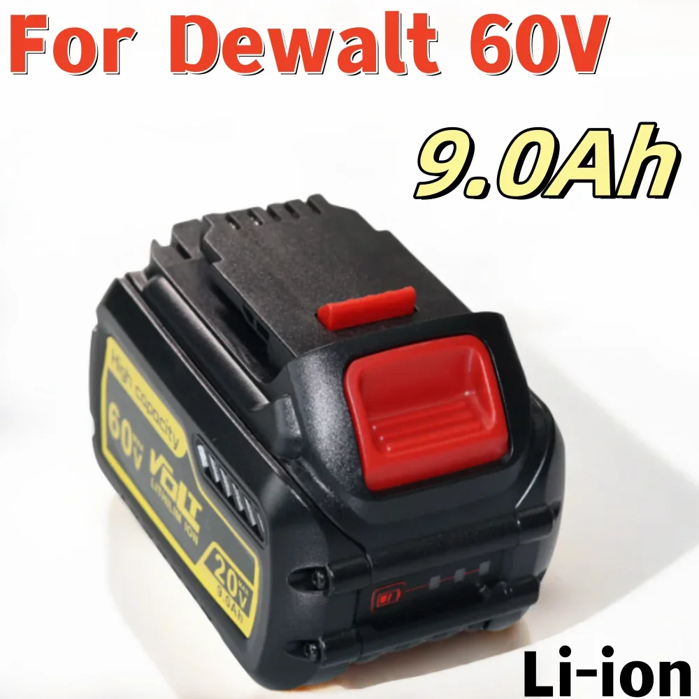 60V 9000mAh Li-ion Battery, Replacement For Dewalt DCB606 DCB609 DCB612 Work with All 20V/60V/120V Cordless Power Tools