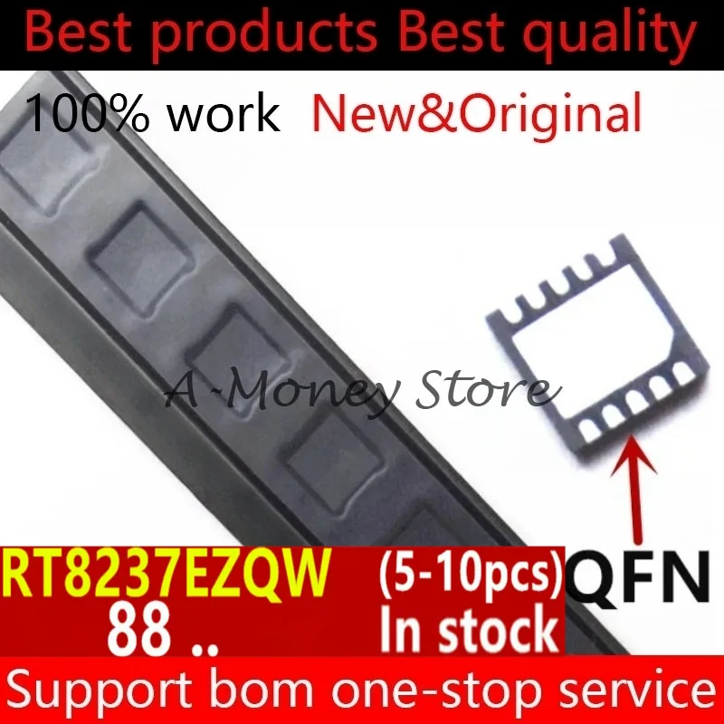 

(5-10pcs)RT8237E RT8237EZQW 88 EH 88 EG 88 DK 88= QFN-10