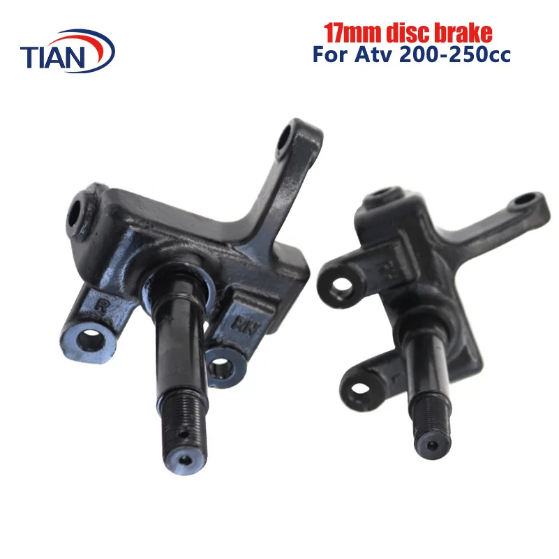 

2pcs Atv Parts 200-250cc turning big dinosaur atv steering knuckle body fixed for disc brake only Spare parts