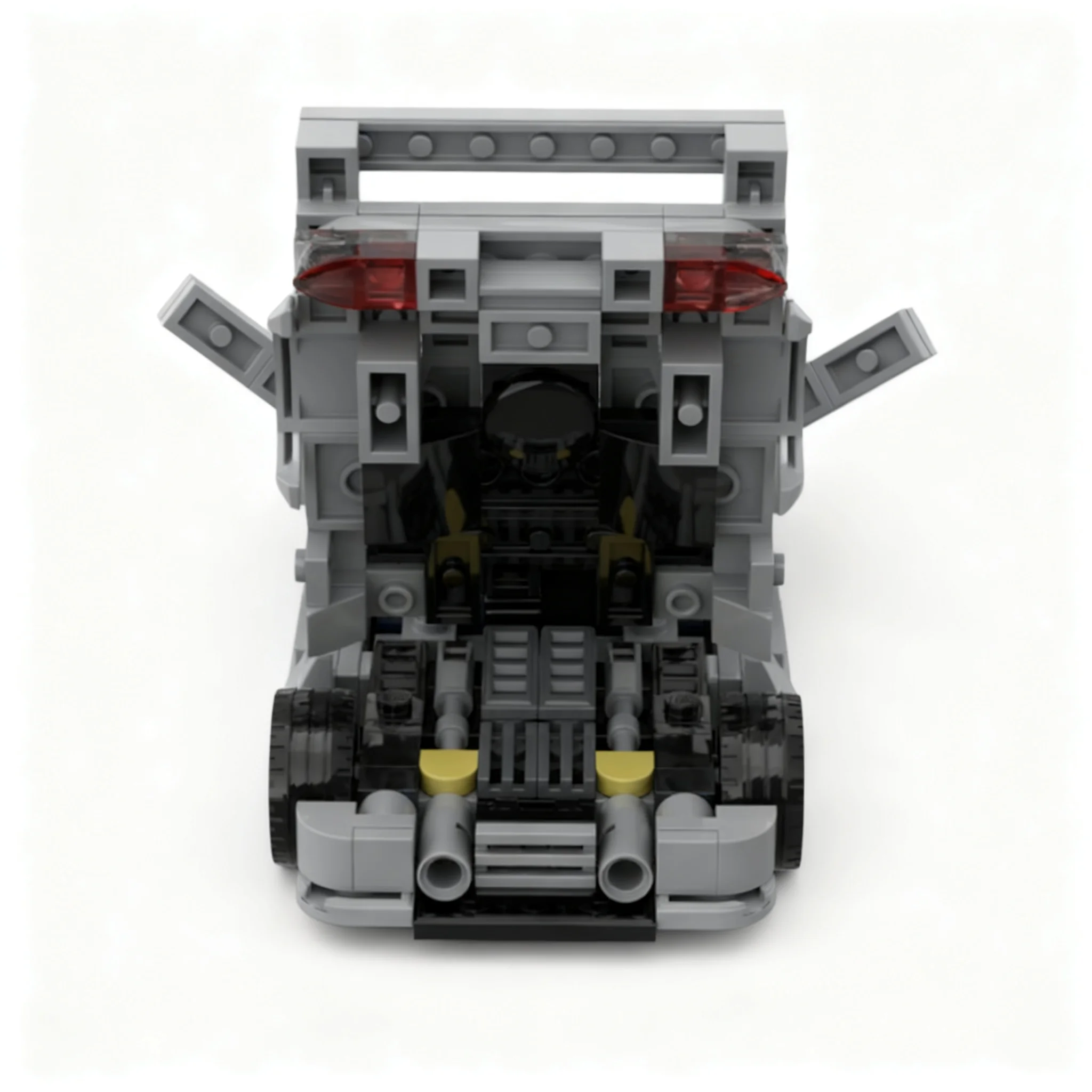 298pcs MOC City Champions Mercedesees Clk Gtr Model Building Blocks Construction Toys Christmas Gift Collection Assemble Display view 6