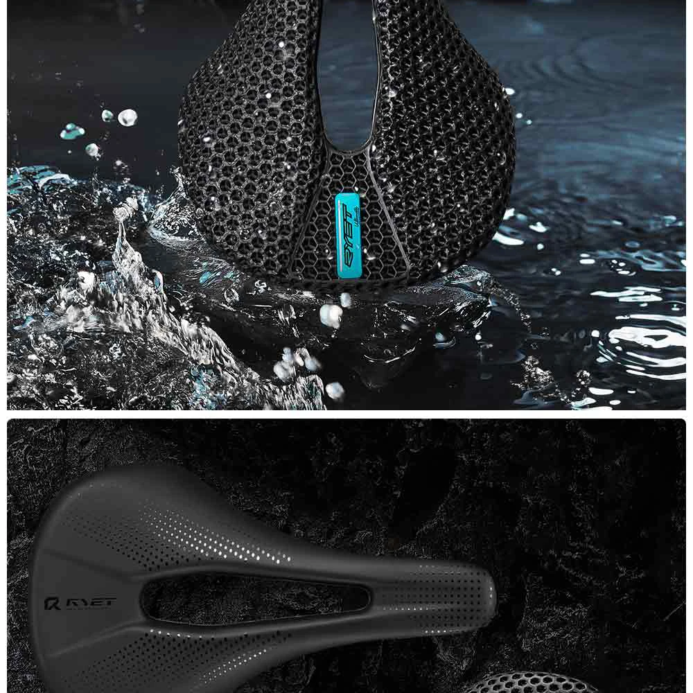 RYET 3D Gedruckt Carbon Fahrrad Sattel 140mm 143mm Superlight Road MTB Rennrad Sitz Sättel Kissen Radfahren sitzen Teile – Detail 24