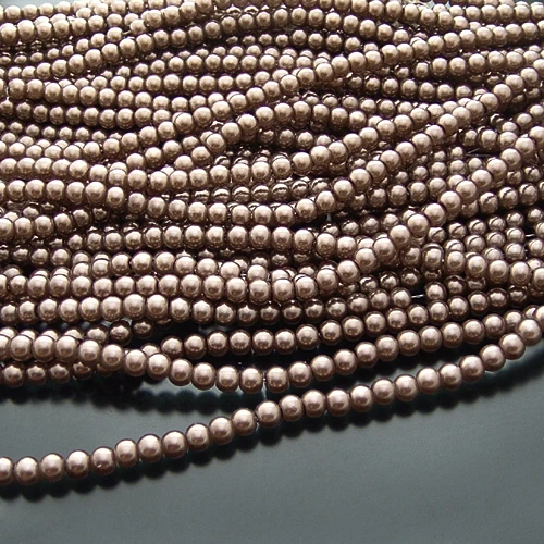 1 String,about 170 Beads 5MM Dyeing Color Glass Imitation Pearls Round Beads Ball Beads Jewelry Accessories Findings