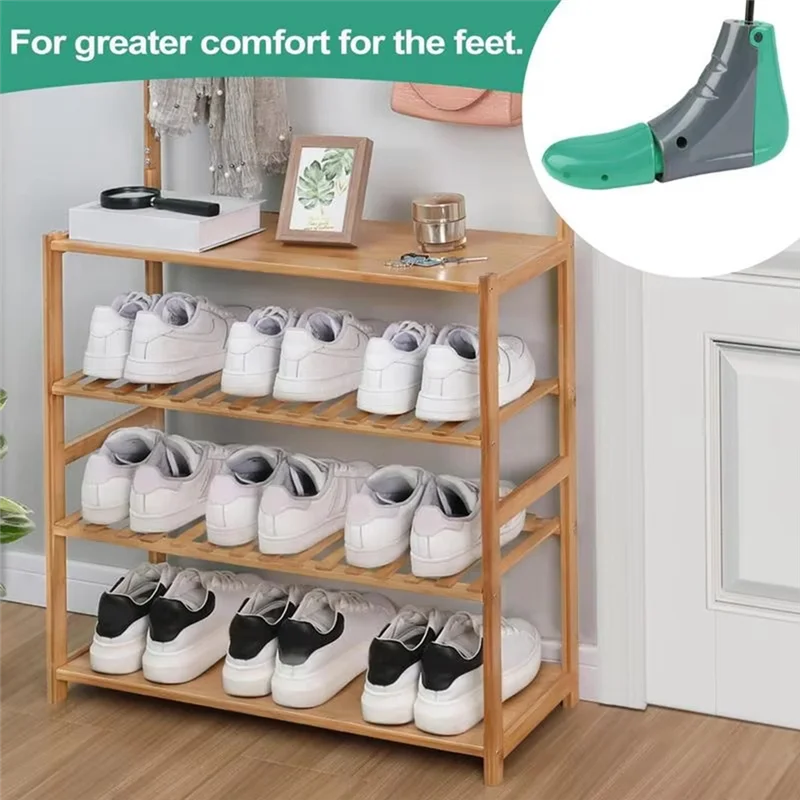 

A23I-Shoe Trees Stretcher Widener Expander 4-Way Adjustable Length Width For Lace & Zipper Shoes Portable Shoes Trees Holder