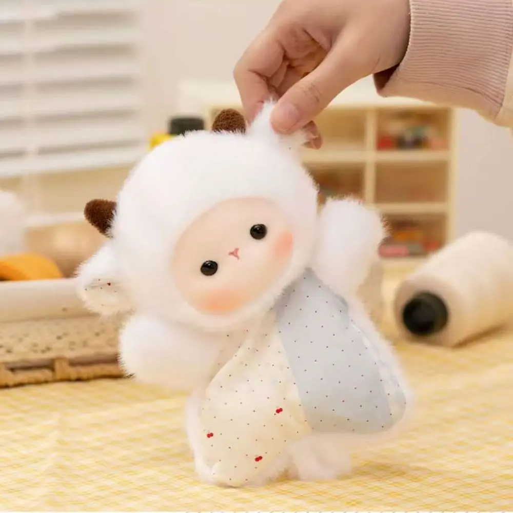 만화 캐릭터 빈백 인형 부드러운 엎드려 있는 자세 귀여운 동물 플러시 장난감 촉감이 편안한 푹신한 질감