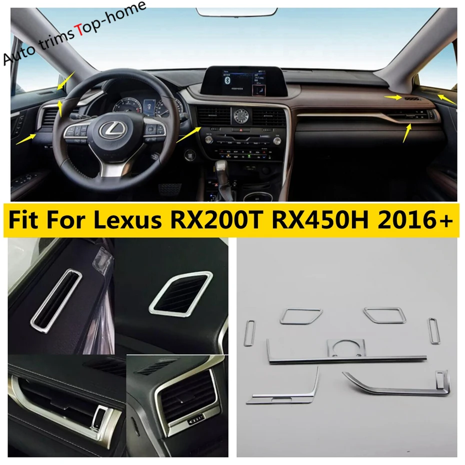 

Front Dashboard Air Conditioner Vent AC Outlet Cover Trim Interior Fit For LEXUS RX 200t 450h 2016 - 2020 Accessories