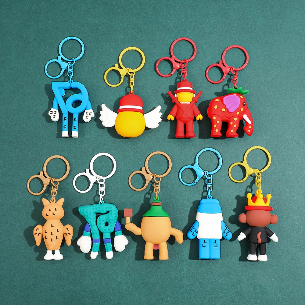 Kawaii Steal a Brainrot Jandel Keychain Anime Jandel Giant Toriel