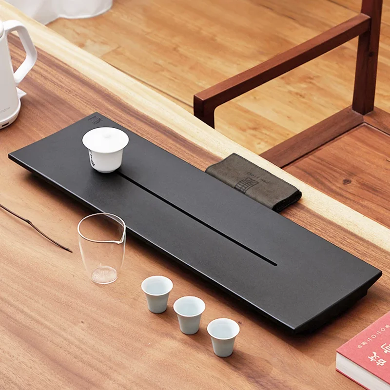 Stone Luxury Tea Tray Hospitality Dining Living Room Tableware Rectangle Long Kitchen Tea Tray Chinese Bandejas Home Products