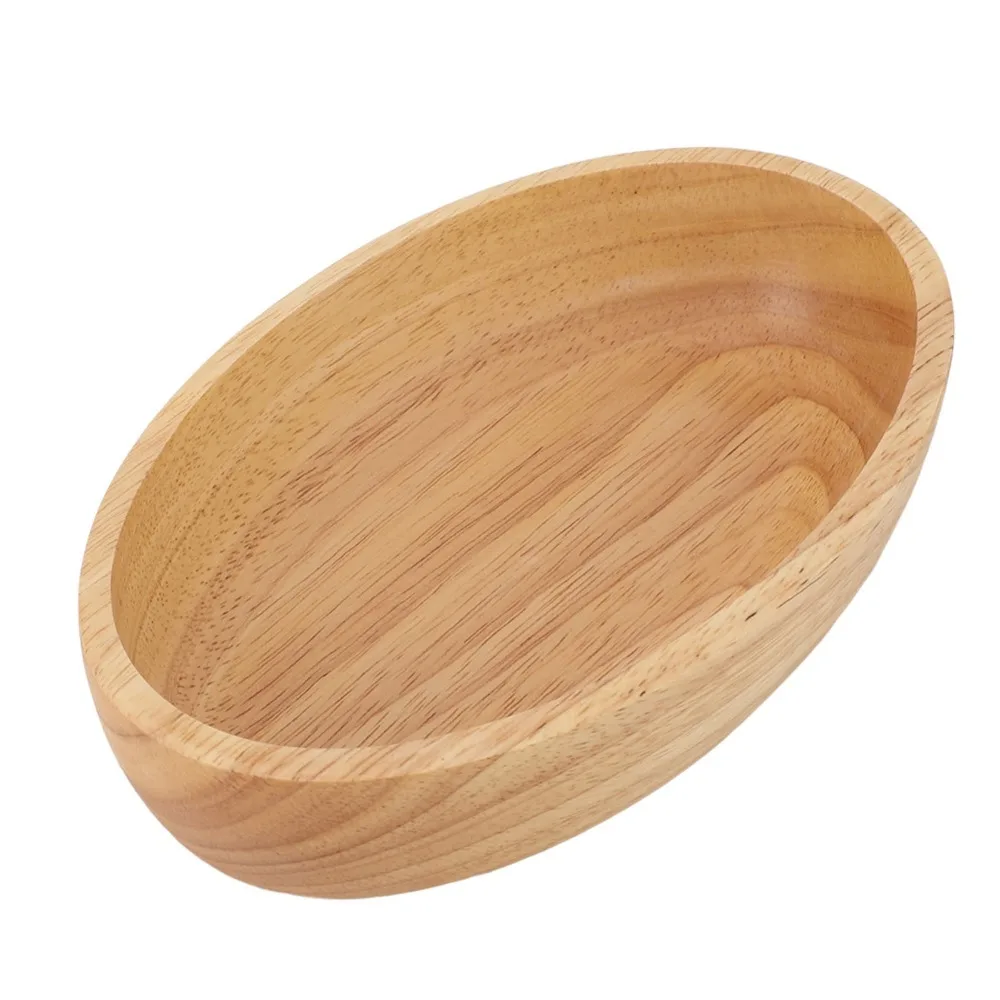 Portable Wooden Fruit Bowl Smooth Thickened Snack Container Large-capacity Boat Outline Fruit Holder Vegetable Salad