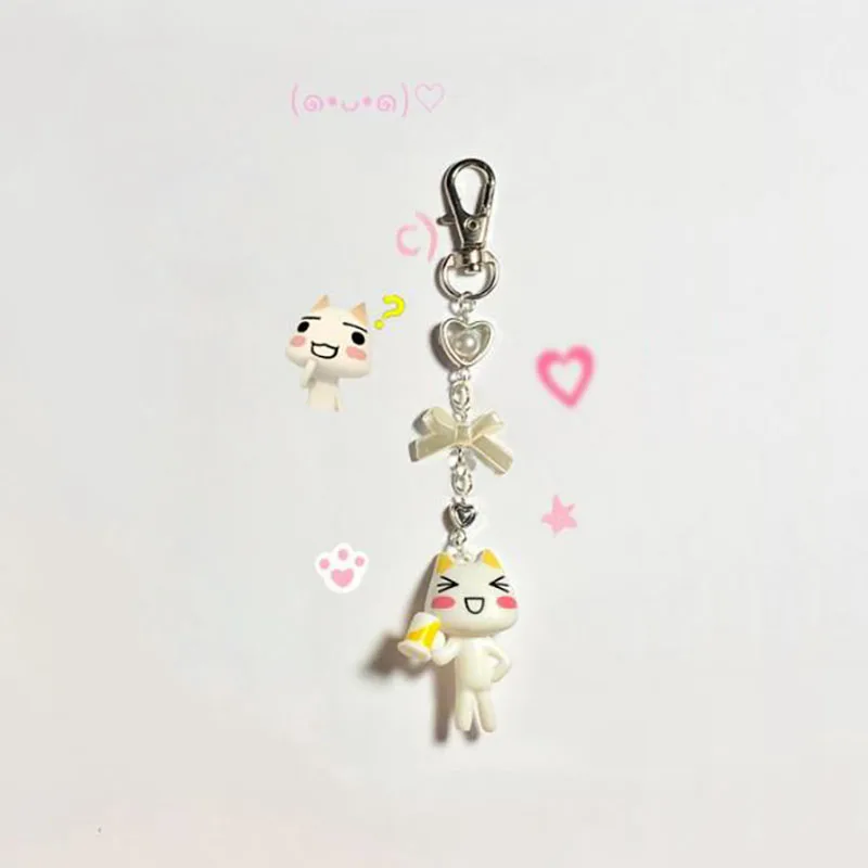 Handmade toro inoue Beaded keychain cute Aesthetic y2k