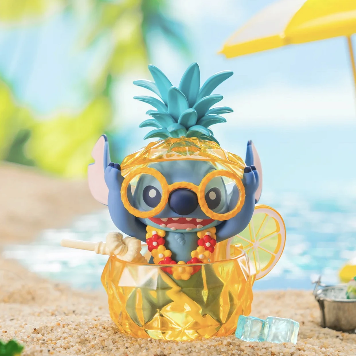 Disney-Periféricos Personagem Ponto Figura, Série Carnaval, Blind Box, Ornamentos de Mesa, Modelo Toy Gift, Genuíno, Verão, Novo