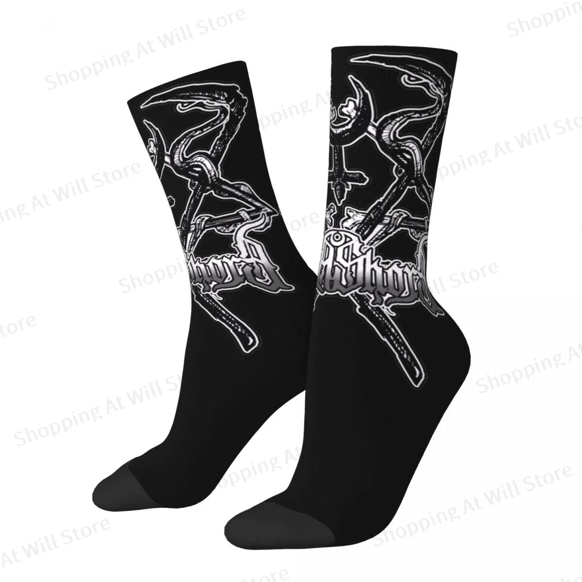 Lorna Shore Art Premium Unisex Winter Socks Outdoor Happy Crew Socks Street Style Crazy Sock