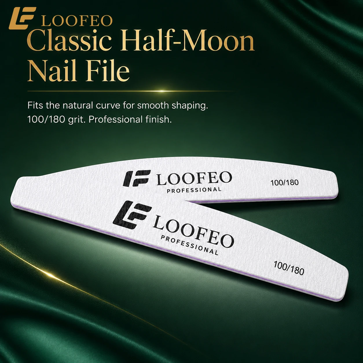 10Pcs Nail Files Set Half Moon - огляд і ціна Sanding Stick Set