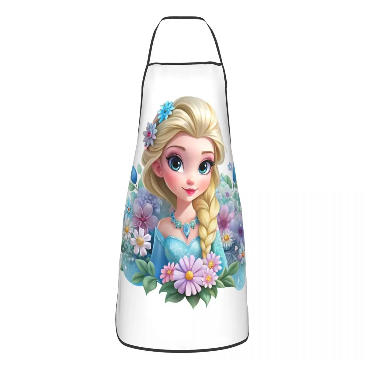

Кухонный фартук унисекс «Холодное сердце» принцессы Эльзы на заказ, фартук для приготовления пищи и выпечки, мужской и женский столб, кухня для садоводства