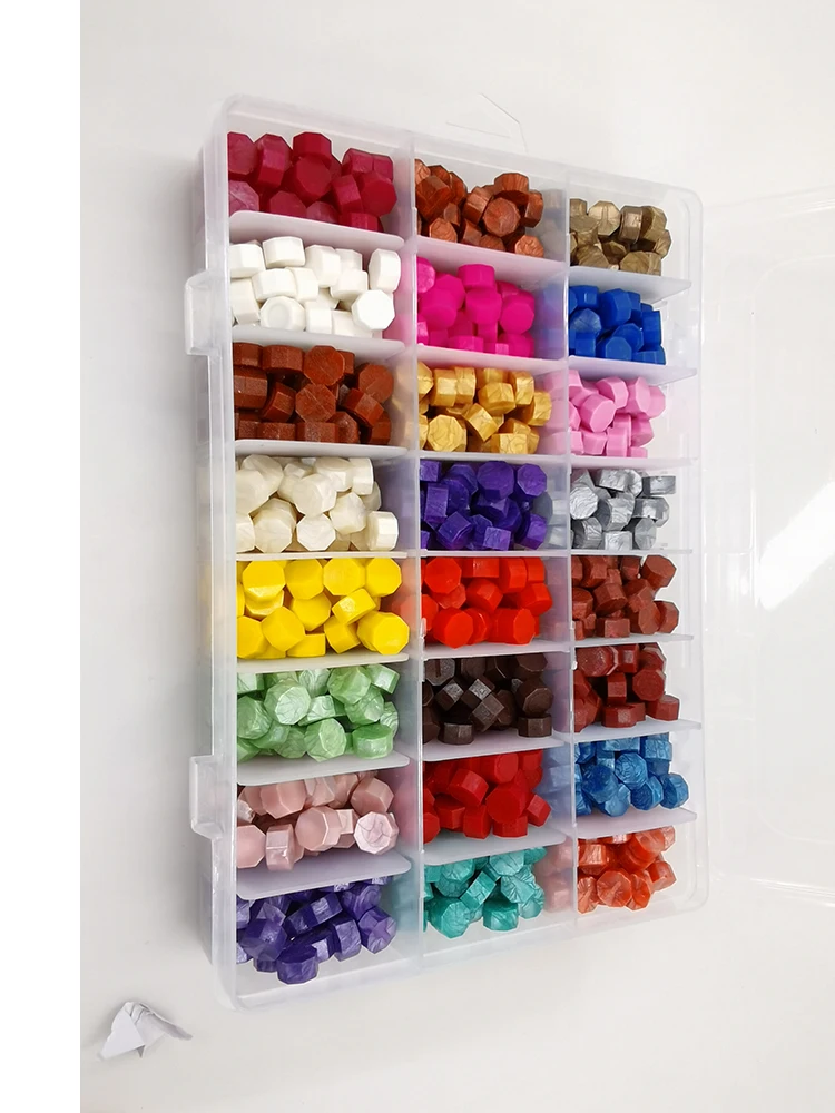 Custom WAX Stamp with Octagonal Wax Tablet Set, Spoon Sealing for DIY Scrapbooking, Wedding Decorative Invitation, 760Pcs