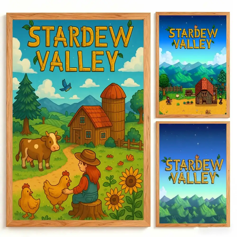 Game Stardew Valley Poster Wall Art Poster Prints Home Wall Decor Gift for Living Room, Bedroom Bar & Parlor