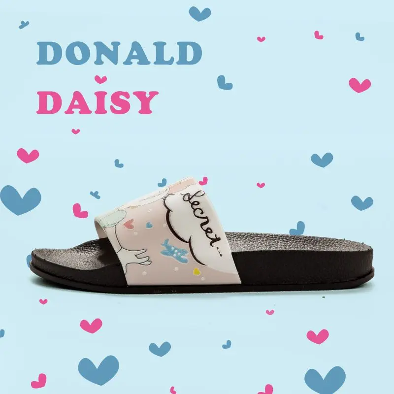 Donald Duck Minnie mouse Women's Fashion Cartoon Student Trendy Cute Outwear Beach Indoor Anti Slip Mesh Red Girl Slippers