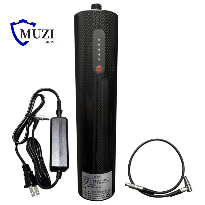 20000mAh Carbon Fiber Pole Battery for Topcon GR5 GR3 Hiper External Battery Stick Rod Bar, 20000mAh 5 PIN Battery for Topcon