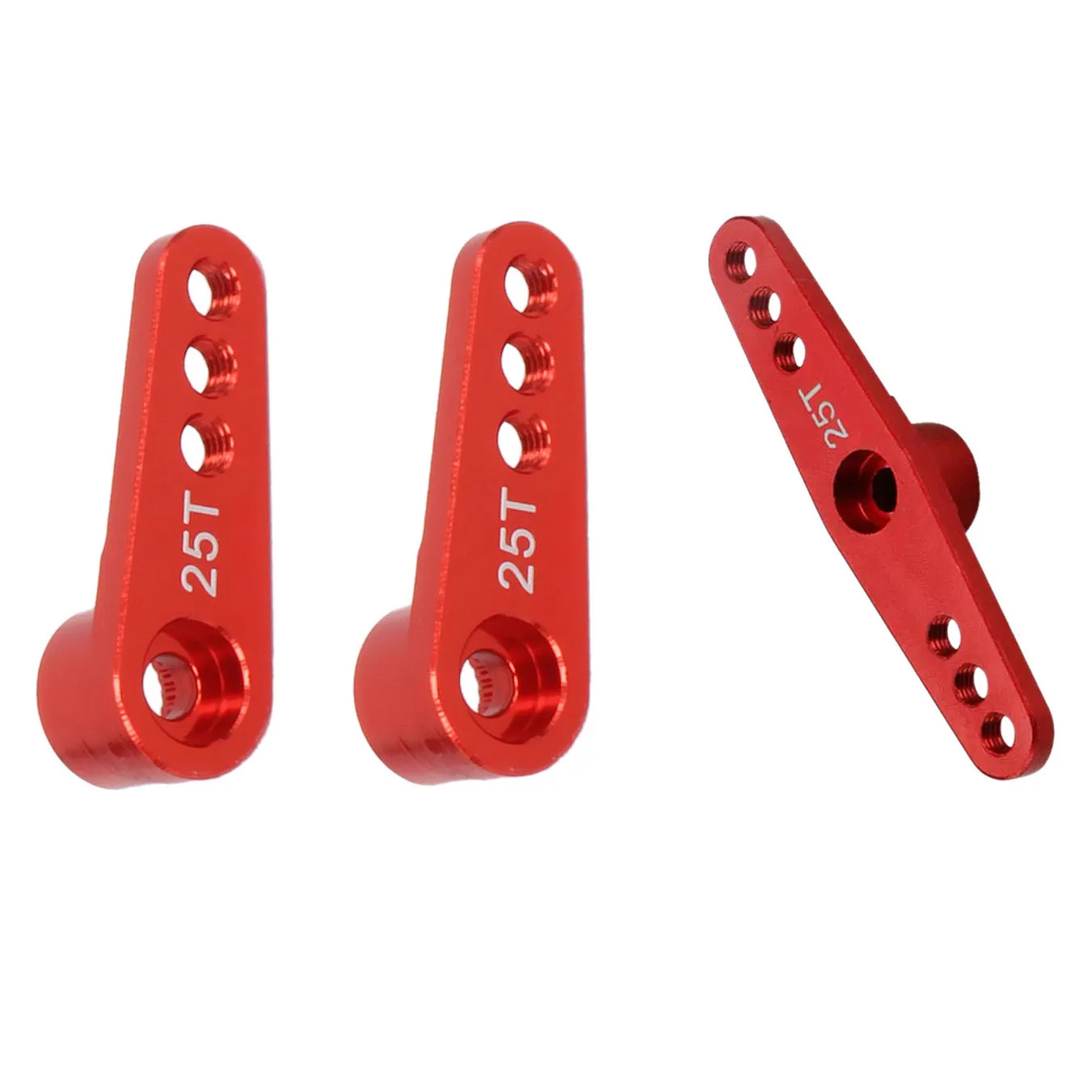 

A30F-3 Pcs Steering Servo Arm Metal Parts : 2Pcs 25T For 1/8 1/10 Rc Model Car/Boat Futaba Hsp Hpi Wltoys Himoto Redcat Traxxas