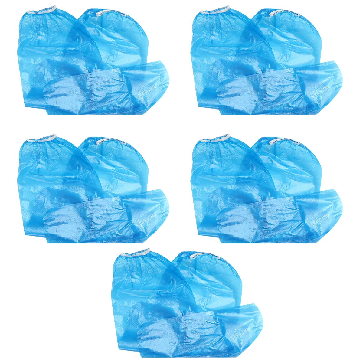 

10 Pcs PE Material Shoe Covers Waterproof Boot Disposable Travel Anti