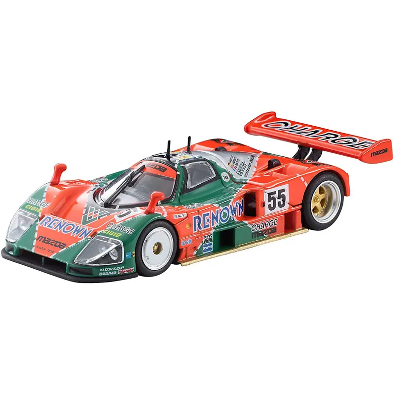 202203 TOMYTEC TOMICA TLV 1/64 LV-N787b  Mazda 787 b #55 alloy car car model gifts