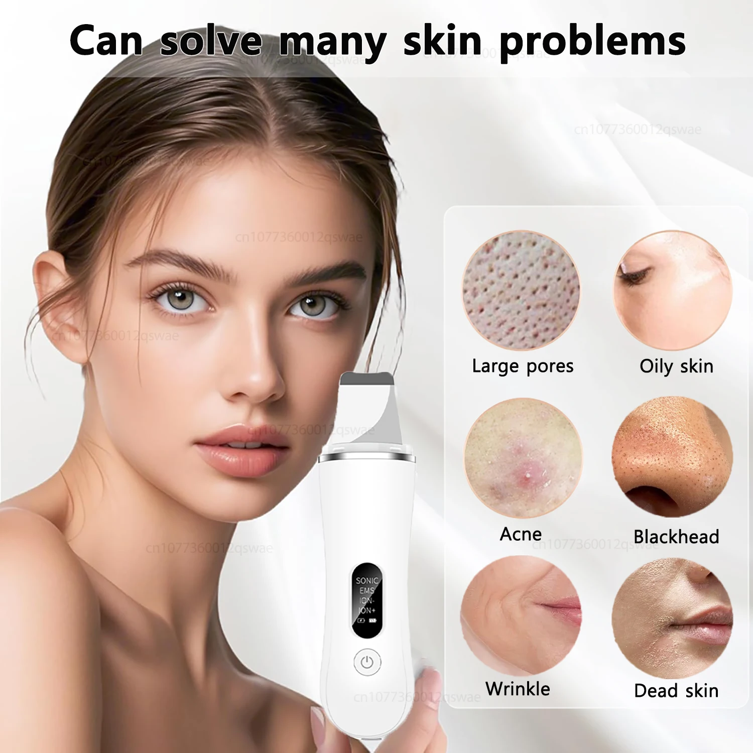 Depurador ultrasónico de la piel, eliminador de espinillas, limpieza Facial profunda, limpiador de poros y acné, pala Facial, limpiador Facial