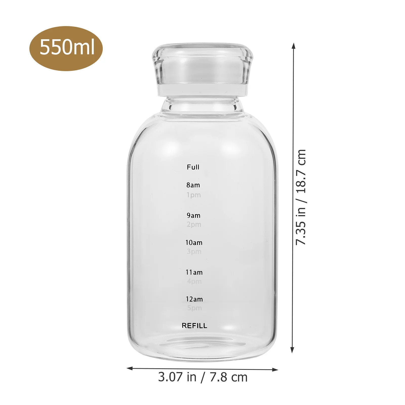 

1Set Reusable Glass Water Bottle Large Capacity Straw Cup with Lid Coffee Milk Juice Container Glass Mug