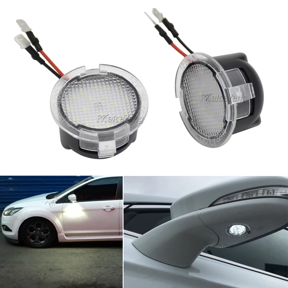 

For Ford Taurus Expedition Edge F150 Taurus Flex Explorer Mustang Everest Ranger car side under mirror lamps LED Puddle Light