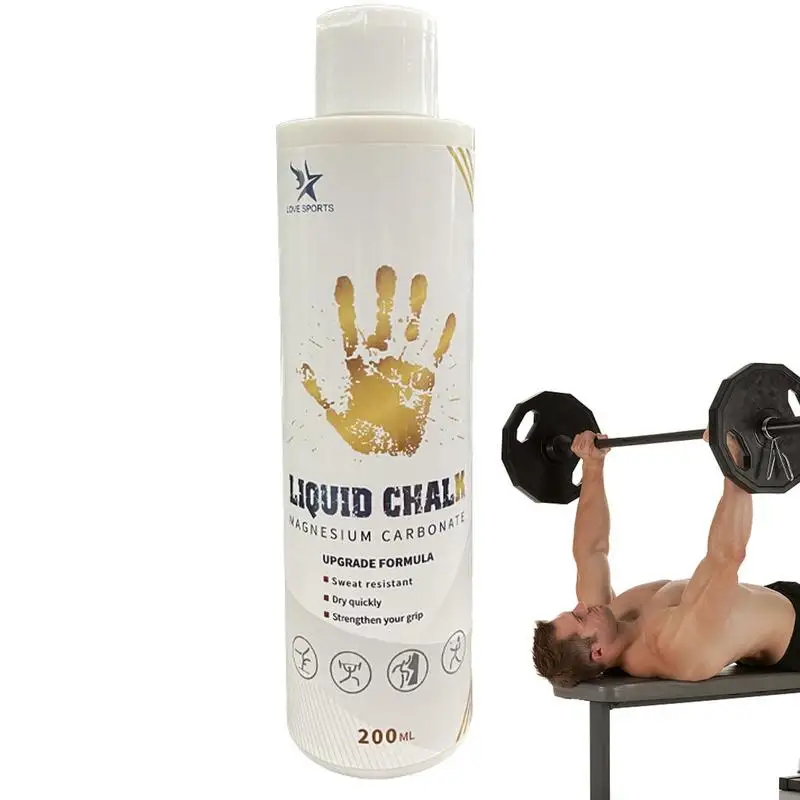 Liquid Chalk Weightlifting Liquid Gym Chalk Magnesium Powder Chalk Powder For Long-Lasting Grip Lifting Chalk -Free Rock