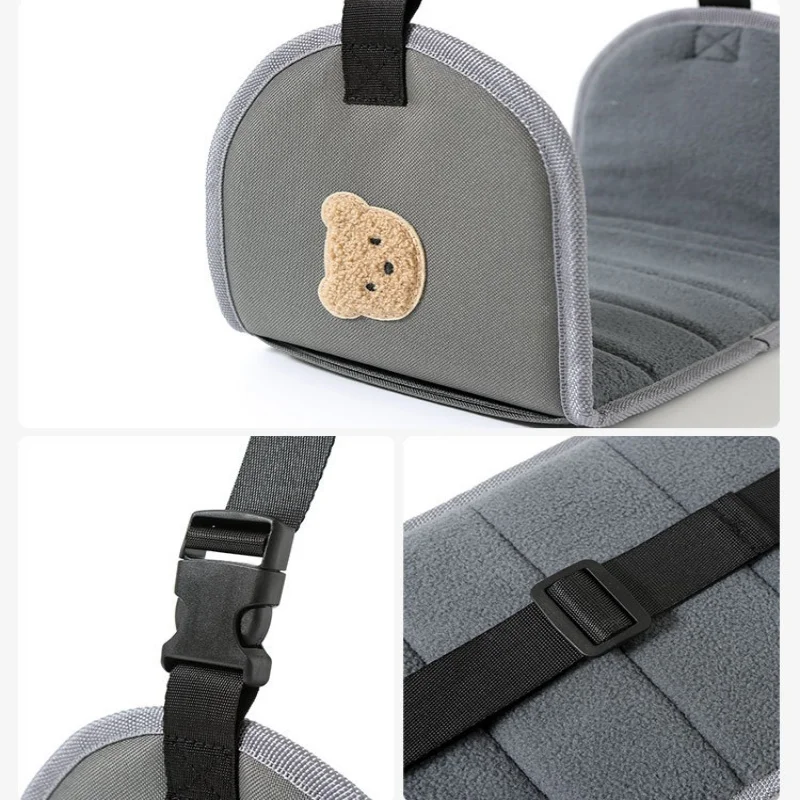 Portable Travel Essentials Car Seat Foot Hammock Adjustable Thicken Children Long-distance Flights Foot Rest Supportive Pad