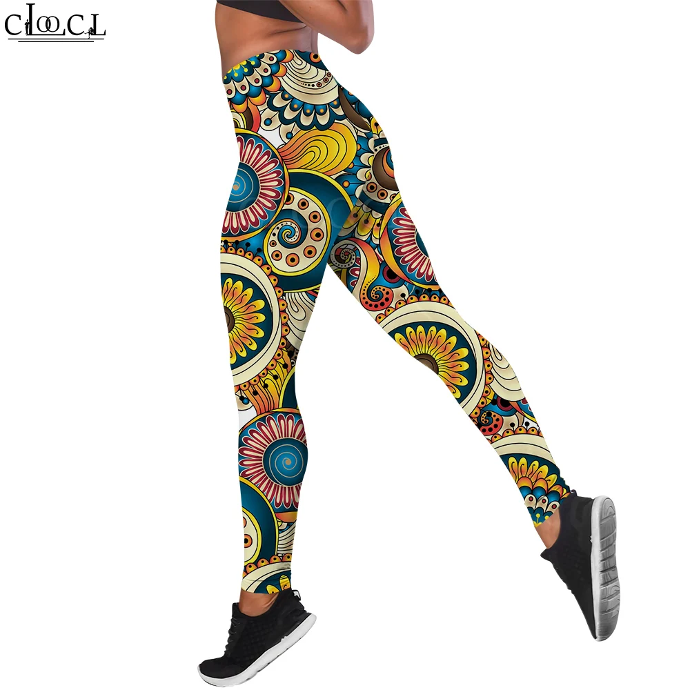 CLOOCL Liền Mạch Quần Legging Nữ Push Up Thun Cao Cấp Tập Luyện Scrunch Quần Legging Retro In Quần Nữ