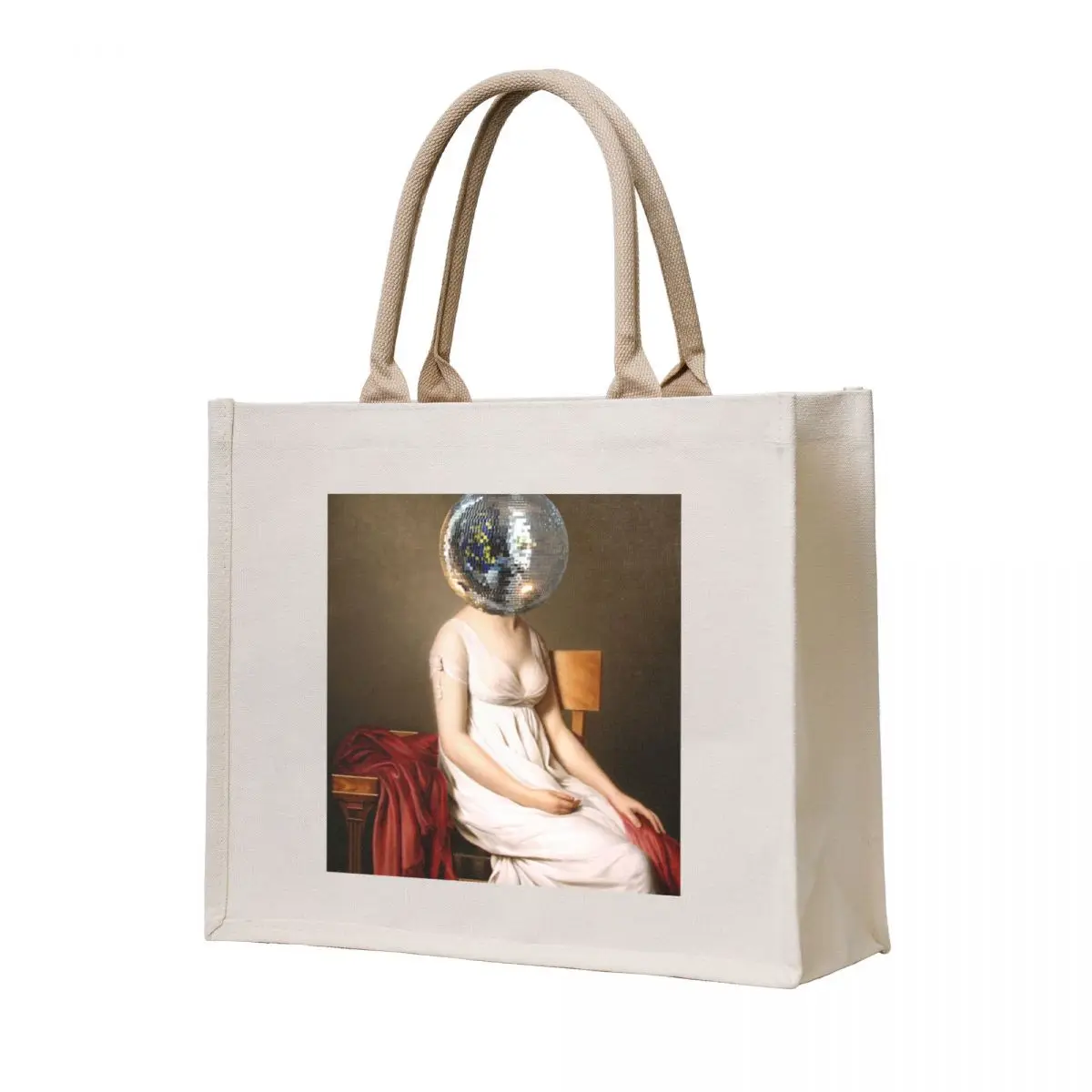 

Discohead (Disco ball) Tote Bag ecological bags Cloth bag tote bags aesthetic canvas bags