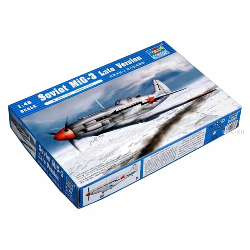 

Trumpeter 02831 1/48 Soviet Mig3 Mig-3 Late Version Fighter Plane Airplane Aircraft Display Toy Gift Plastic Assembly Model Kit