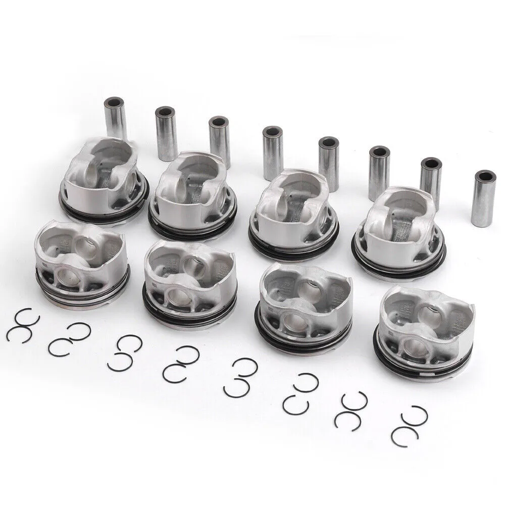 8 Stuks N63 Motor Zuigers & Ringen Set 11:1 Voor Bmw 550i 750i X5 F01 F02 F03 E70 E71 N63 4.4l V8 11257613626 11257576475 8907510000