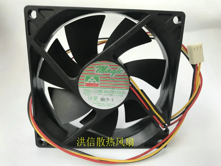 

Freight free original MAGIC 9025 MGT9212LS 12V 0.15A 3-wire 9CM silent cooling fan