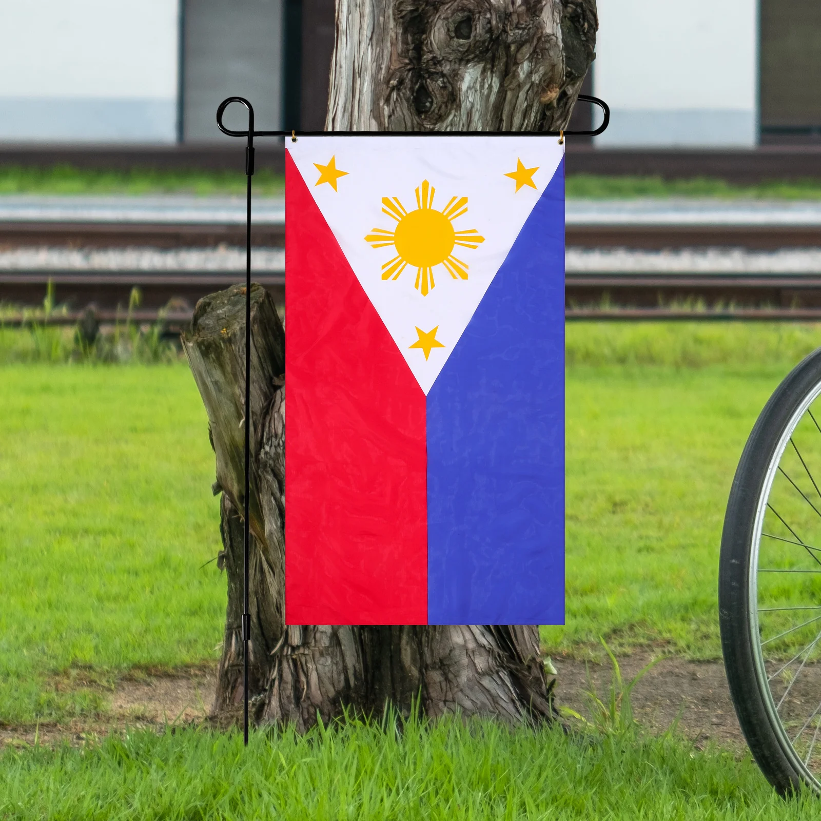 

1pc Philippine Flag Polyester Garden Yard Decor National Banner Replacement Outdoor Home Boat Decoration
