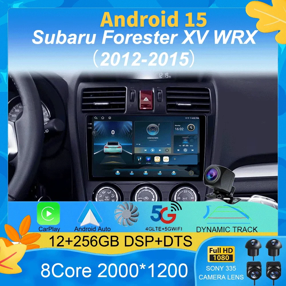 Car Radio Android 15 Stereo For Subaru Forester XV WRX 2012- 2015 For Impreza Multimedia Video Player Navigation GPS Head Unit