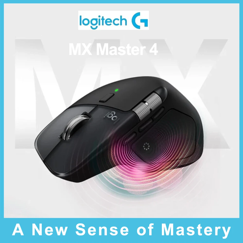 Ergonomic Wireless Mouse Logitech MX Master 4 Bluetooth Office Mice With MagSpeed Scroll For Multi-Device Productivity