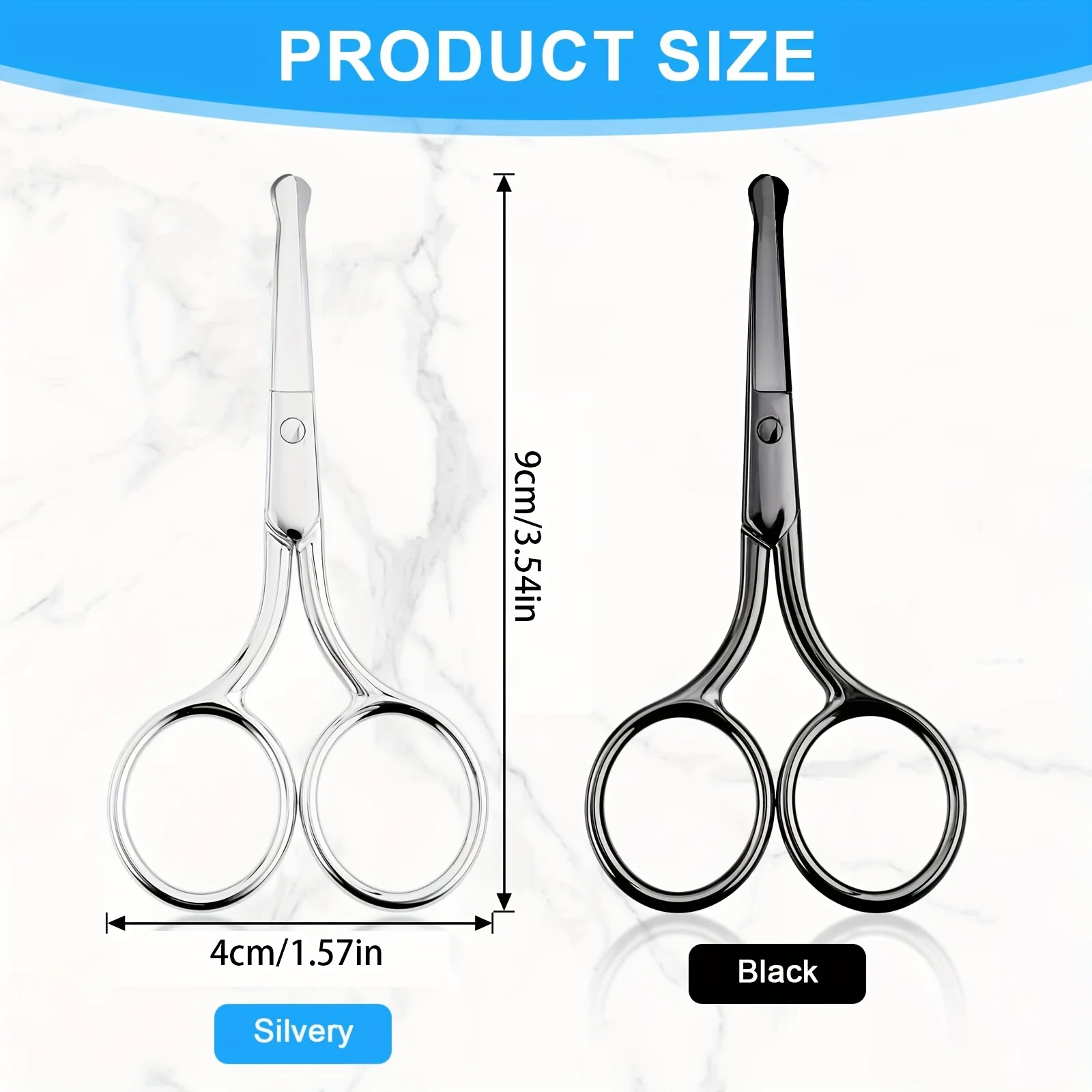 Stainless Steel Eyebrow Eyelash Nose Hair Scissors Remover Makeup Tool Nail Scissors Manicure Cuticle Remove Cutter Trimmer
