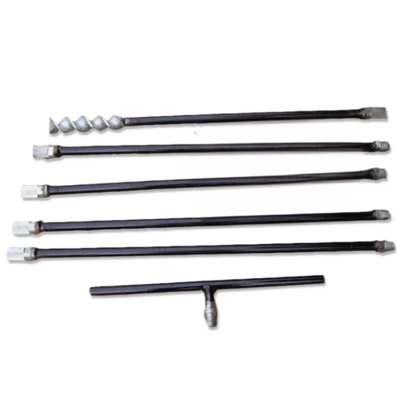 Auto Reverse Spiral Head Soil Sampling Auger Steel Geological Exploration Soil Sampling Drill Tool