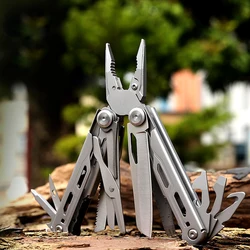 Multitool Pliers 17-in-1 Stainless Steel Multi Tool, Scissors, Back Clip, Folding Pocket Multifunctional EDC Tool for Survival C