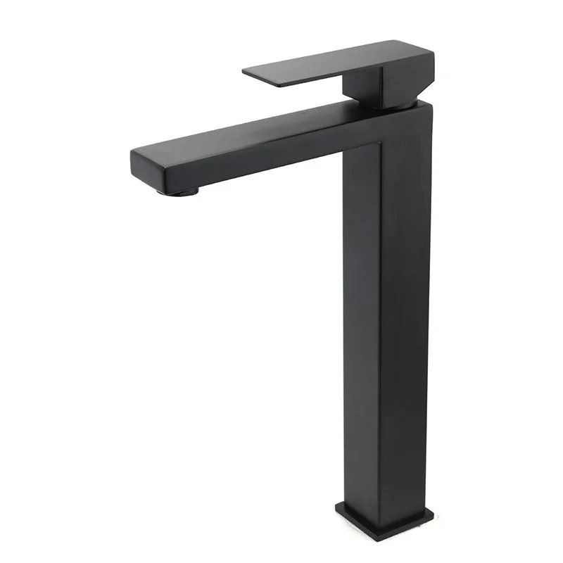 KYLINS Matte Black Tall Basin Faucet Bathroom Sink Mixer Tap Water Tap for Vanity Bath Sinks