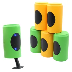 2025 Beer Can Model Laser Bounce Target Indoor Fun Shooting Game Toy Jumping Targets Adult Entertainment Decompression AQB170