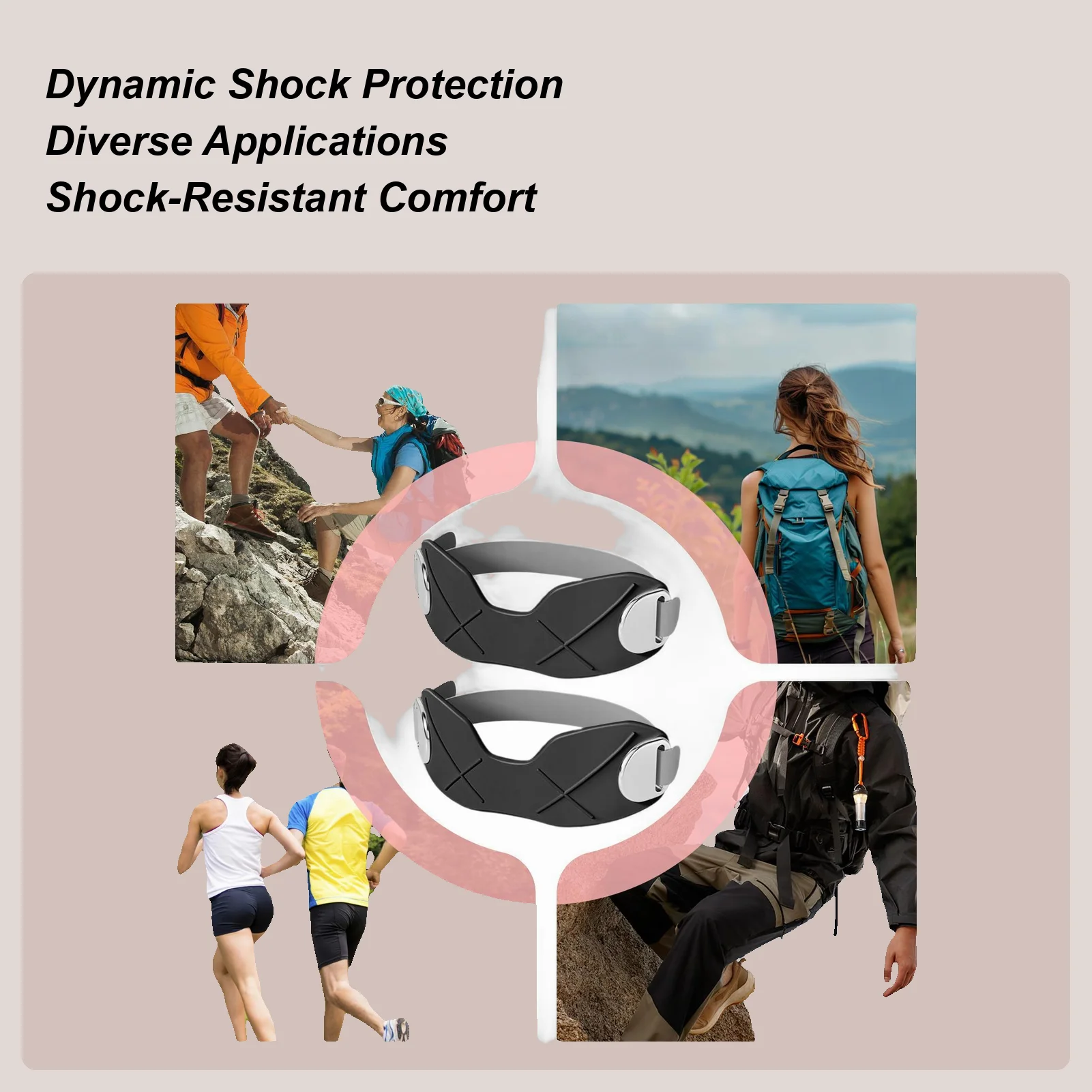 

Patella Knee Straps 2-Piece Breathable Stabilizer Air Pouch Women Patella Band Knee Brace For Men Women Runners Jumpers Sports