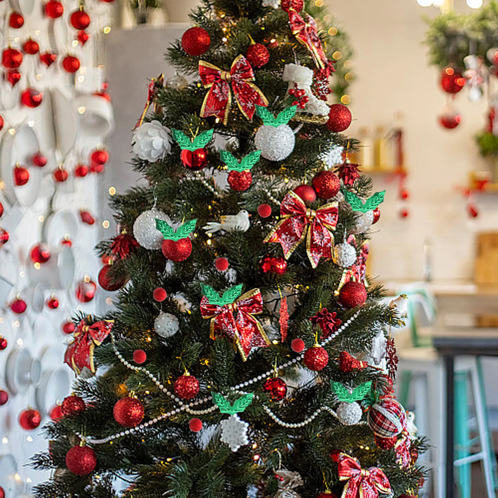 

45G Holly Shape Bright Sequin Confetti Sparkle Decor for Christmas Wedding Birthday Party Glitter Confetti Festive Celebration