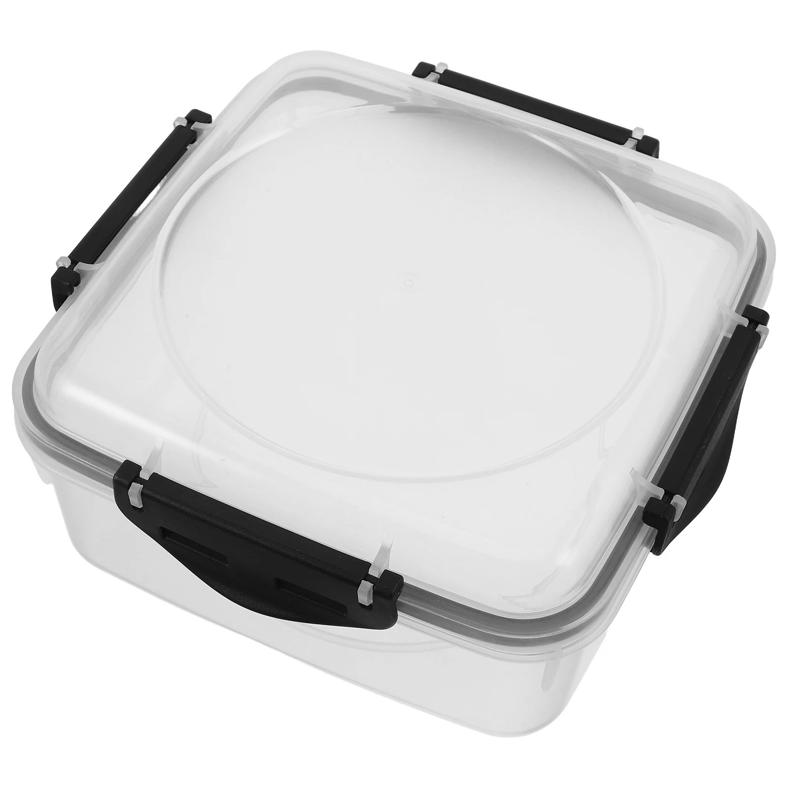 

1pcs Reusable Sandwich Container Lunch Boxes Food Storage Microwaveable Box Black Large Capacity Meal Prep Containers Plastic