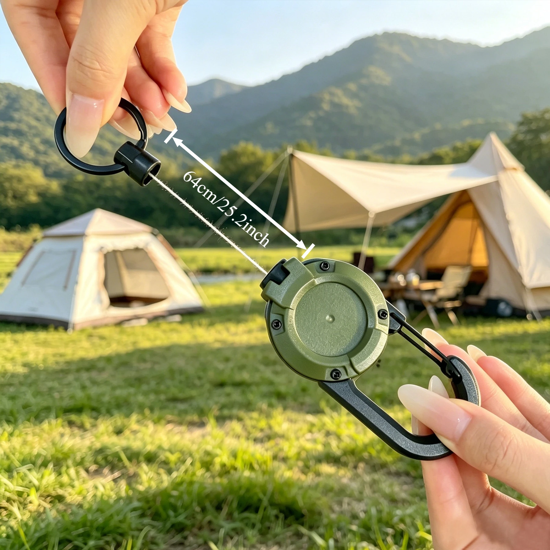 10PCS Carabiner Retractable Ke - đánh giá và giá Reel Bag