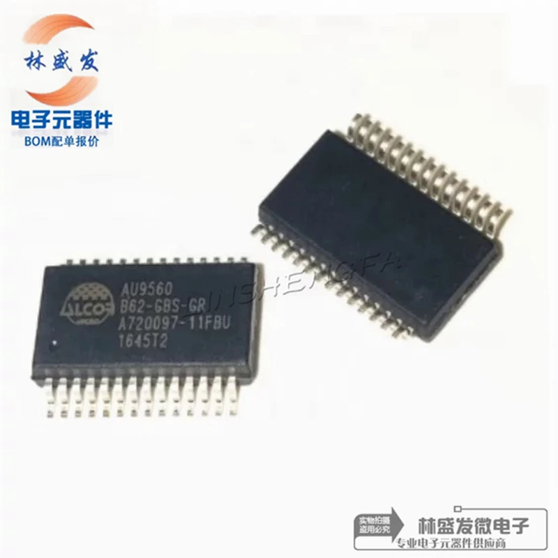 AU9560B62-GBS-GR SSOP-28 AU9560 USB smart card reader controller chip