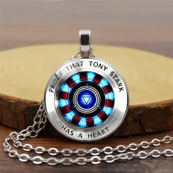 Collier cabochon Marvel ATIONS End Time pour enfants, Iron Man, Avengers, Endgame, Quactus Realm Series, Gift